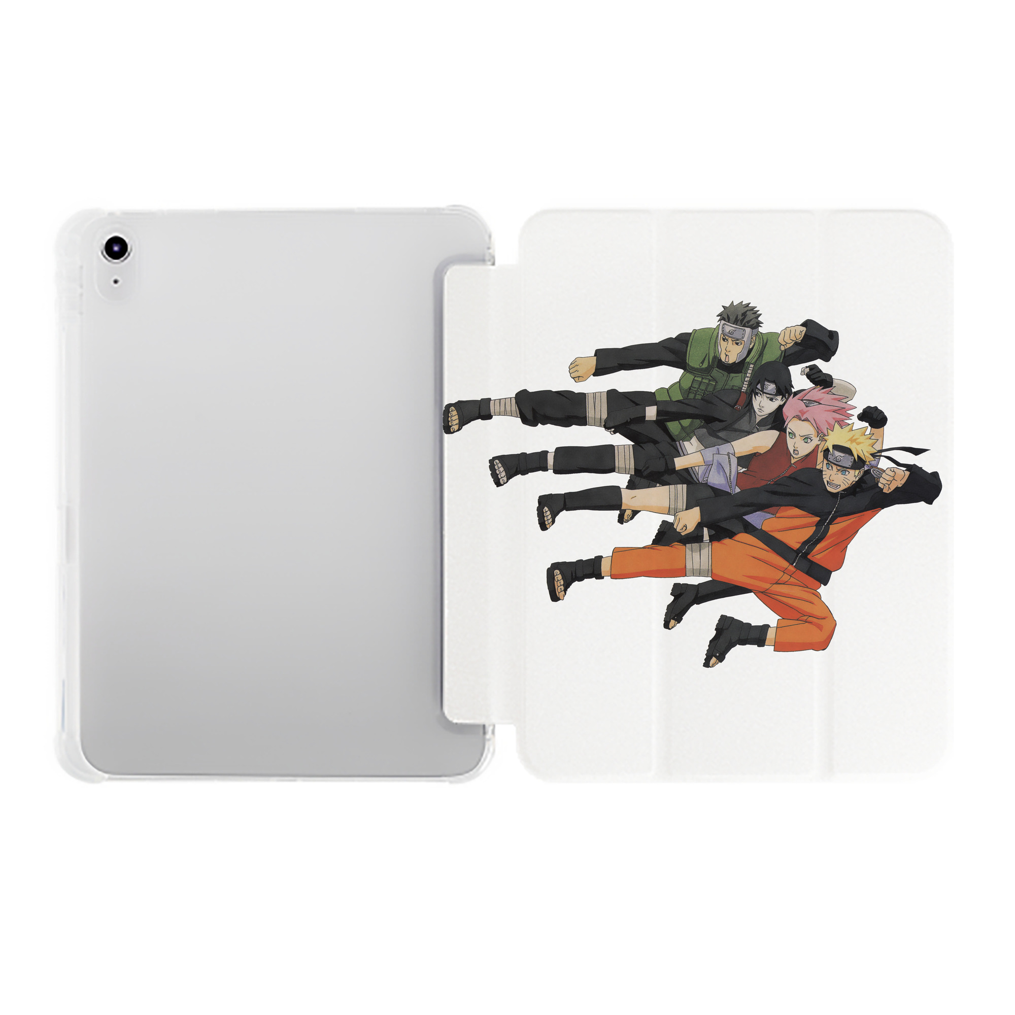 （画像用） NARUTO -ナルト- うずまき ナルト Uzumaki Naruto IPad ケース ペン収納付き 三つ折りスタンド PUレザー×シリコン 対応機種9.5/10.5/10.9インチ